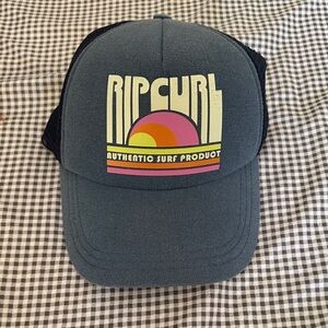 Rip Curl Blue Trucker Hat with Retro Logo
